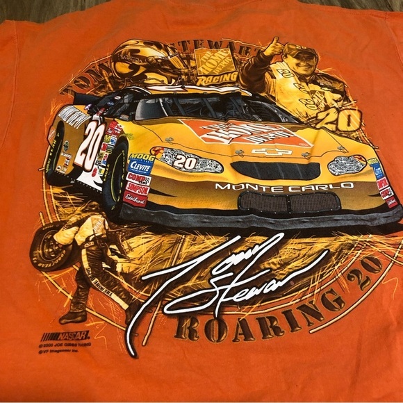 Vintage NASCAR Tony Stewart #20 Double Sided Orange Mens Large Chase Authentic - Picture 12 of 14